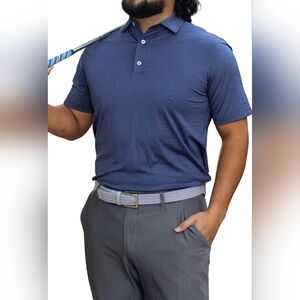 ZIRE LG Golf Men's Performance Polo Dry Fit Short Sleeve Shirt  Moisture-Wicking